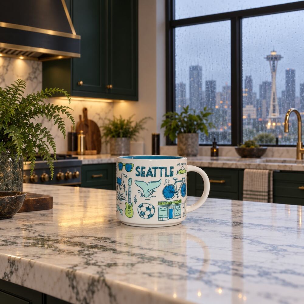 Starbucks Seattle Been There Mug 14oz Across the Globe Series Coffee Cup EUC